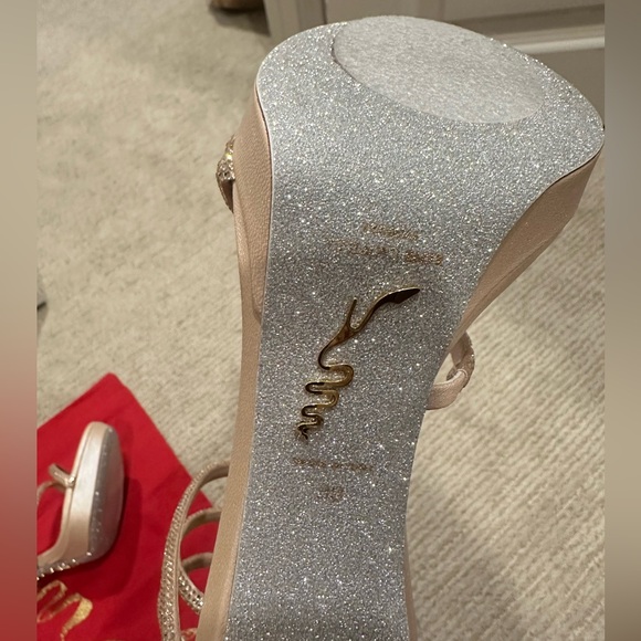 Rene Caovilla Margot 120mm crystal-embellished sandals 38 - Picture 4 of 9